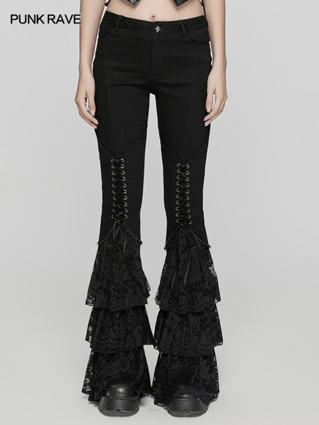 Dark Low-Rise Flared Jeans Women