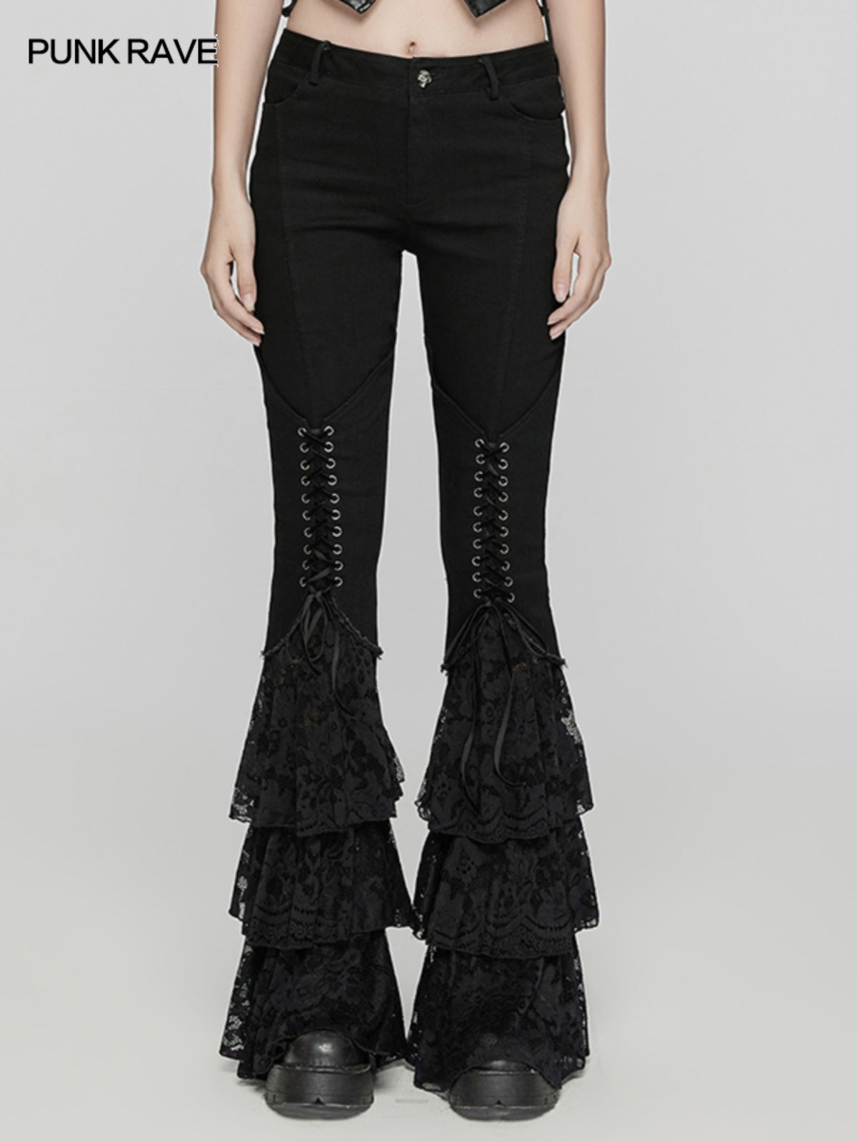 Dark Low-Rise Flared Jeans Women