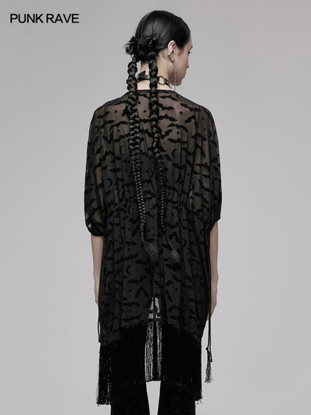 Techwear Gothic Cape Cardigan