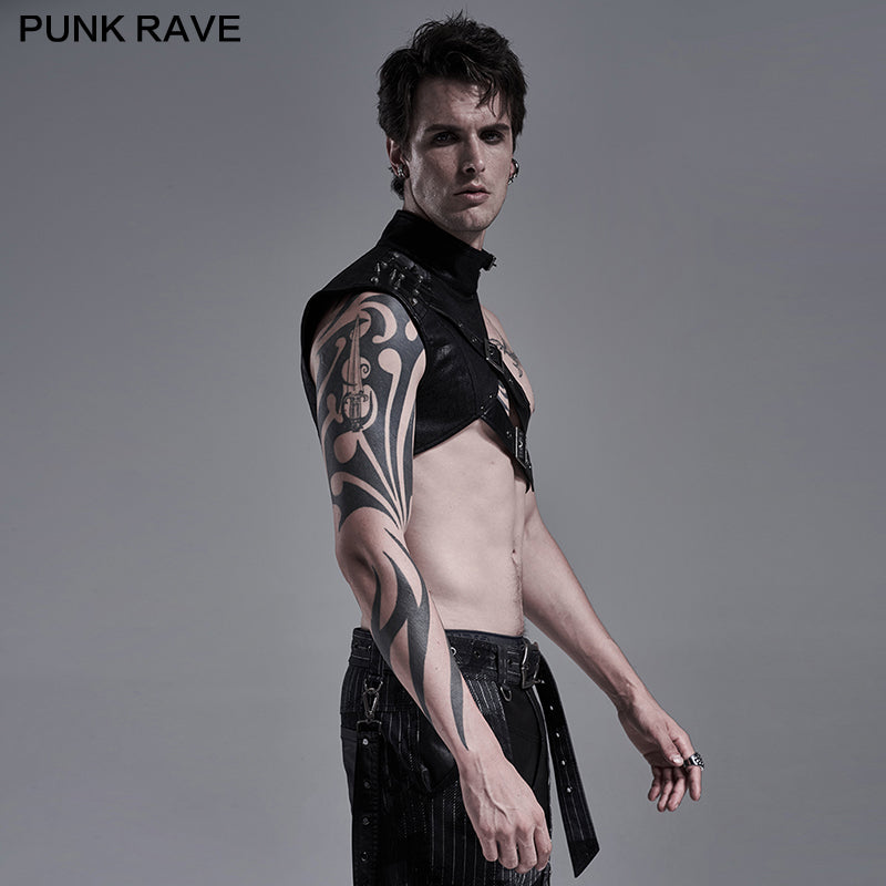 Punk Metal Strap Stage Vest