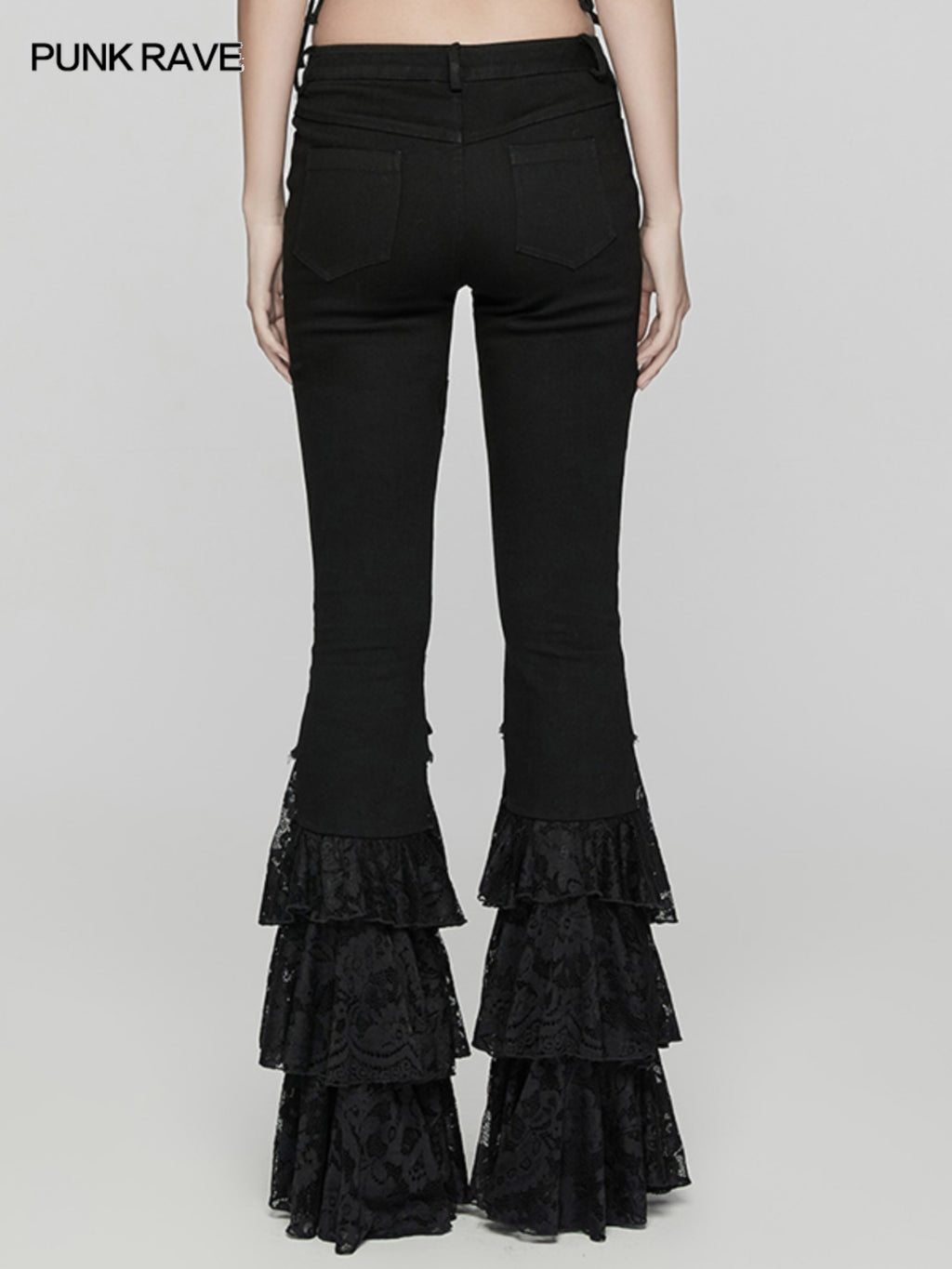 Dark Low-Rise Flared Jeans Women