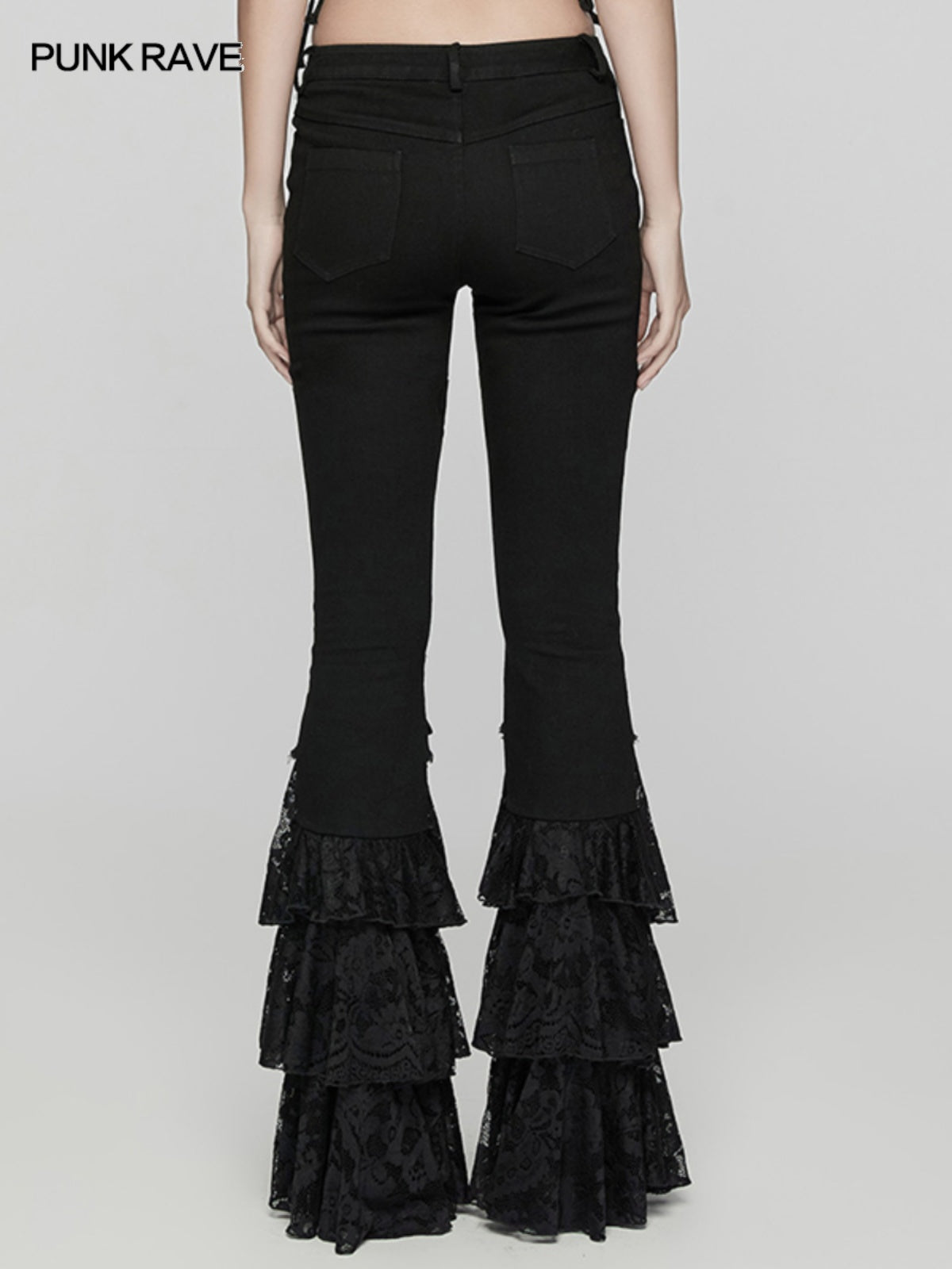 Dark Low-Rise Flared Jeans Women