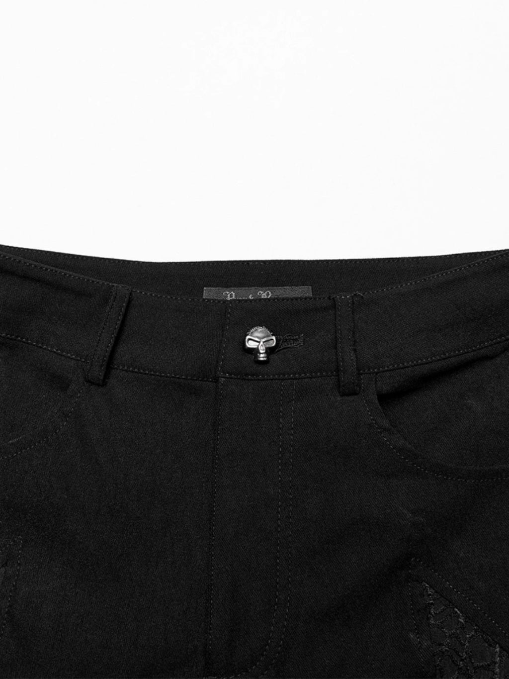 Goth Cutout Skinny Jeans Women