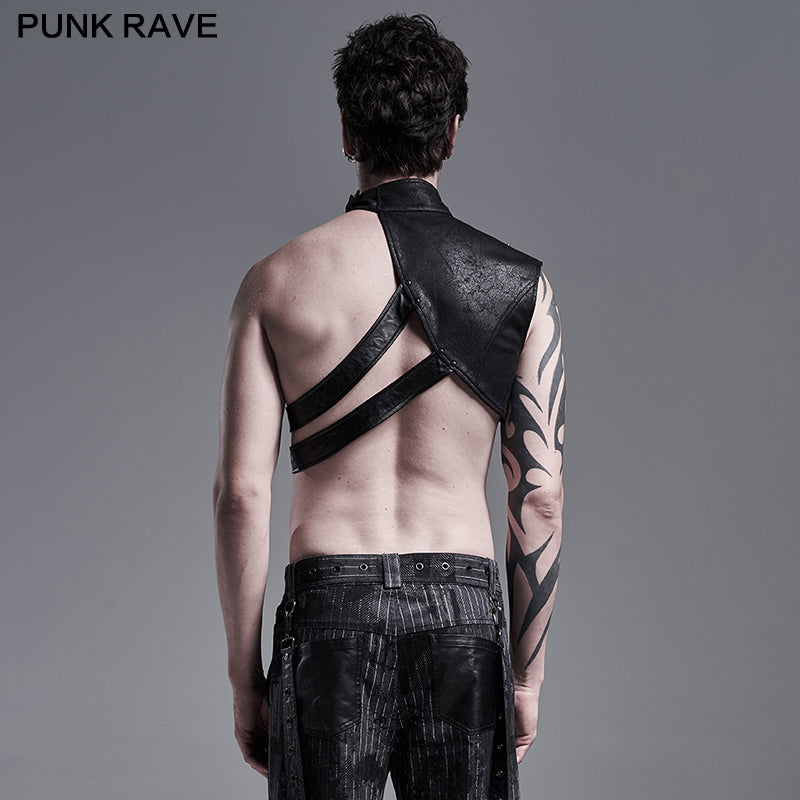 Punk Metal Strap Stage Vest