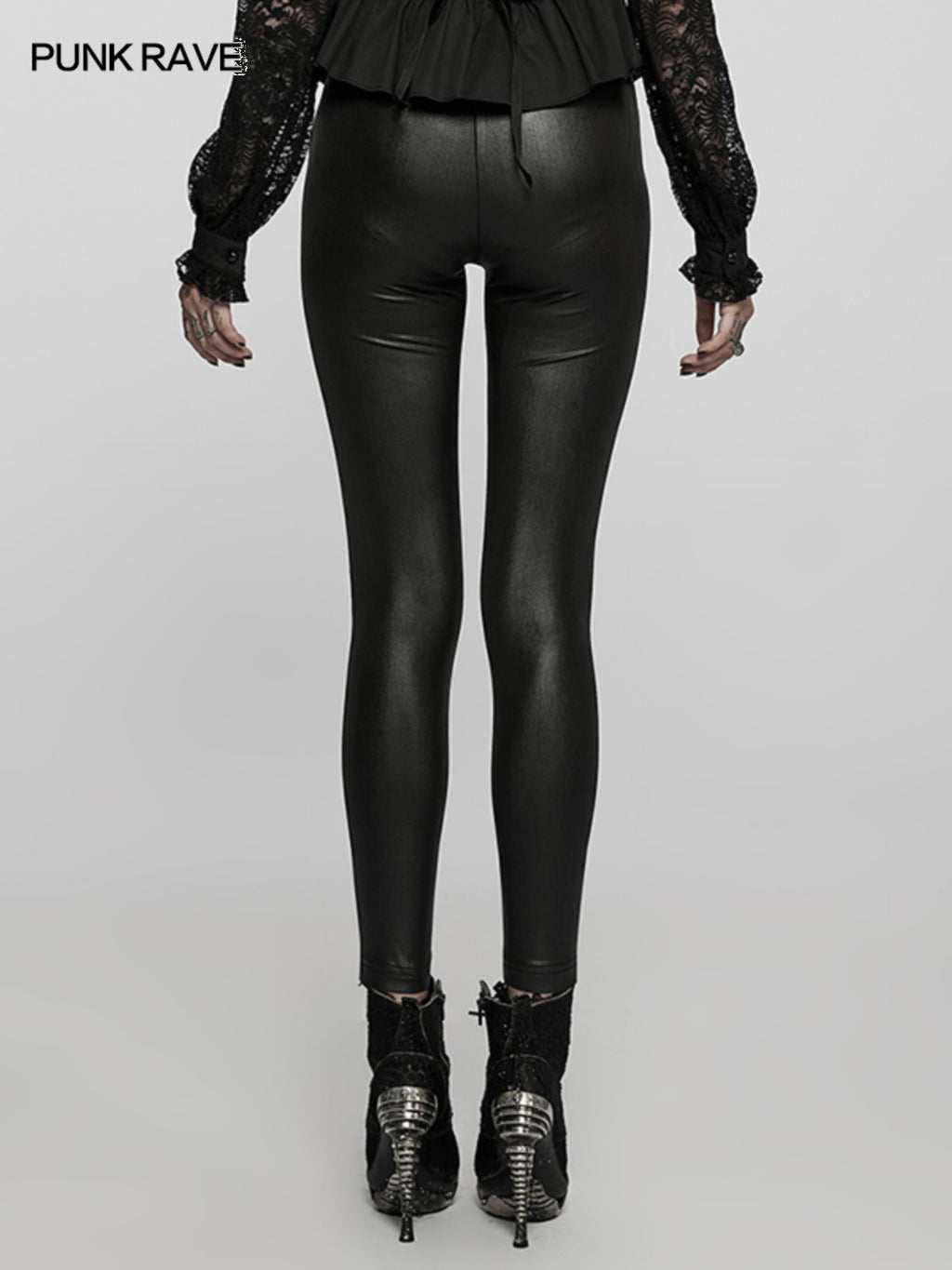 Goth High-Waist Skinny Pants