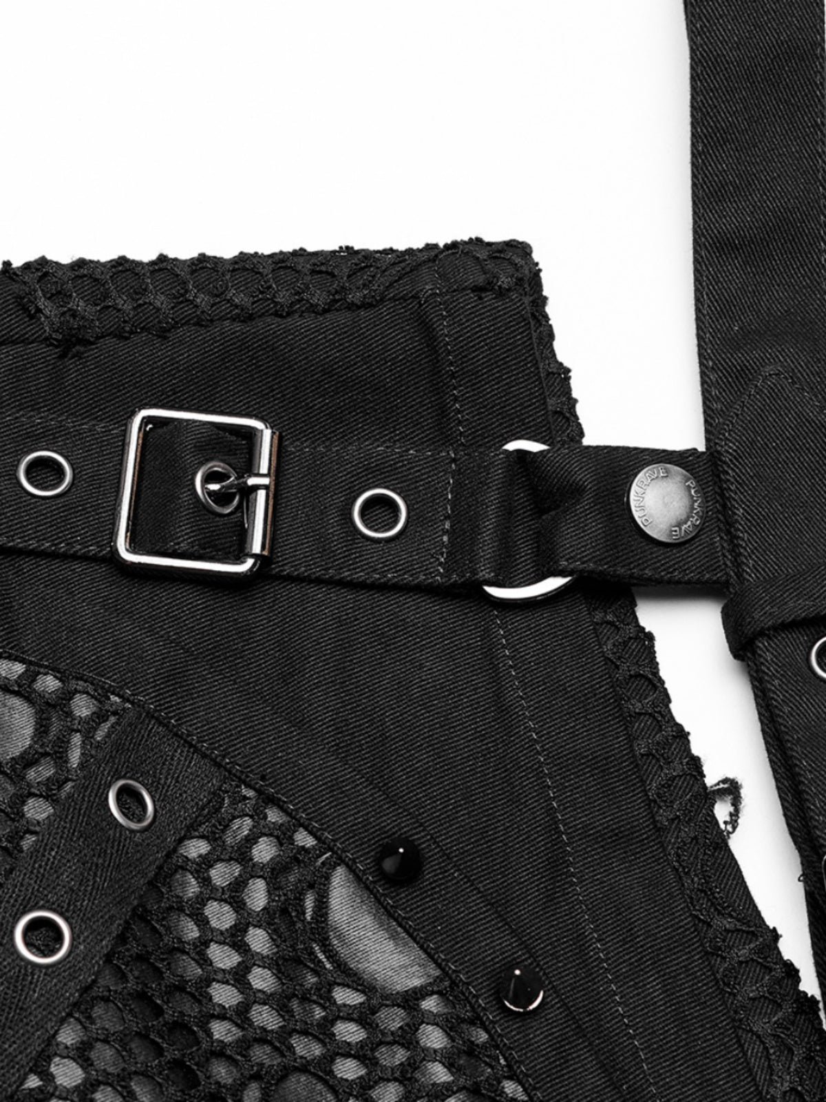 Punk Wide-Leg Ripped Denim Shorts