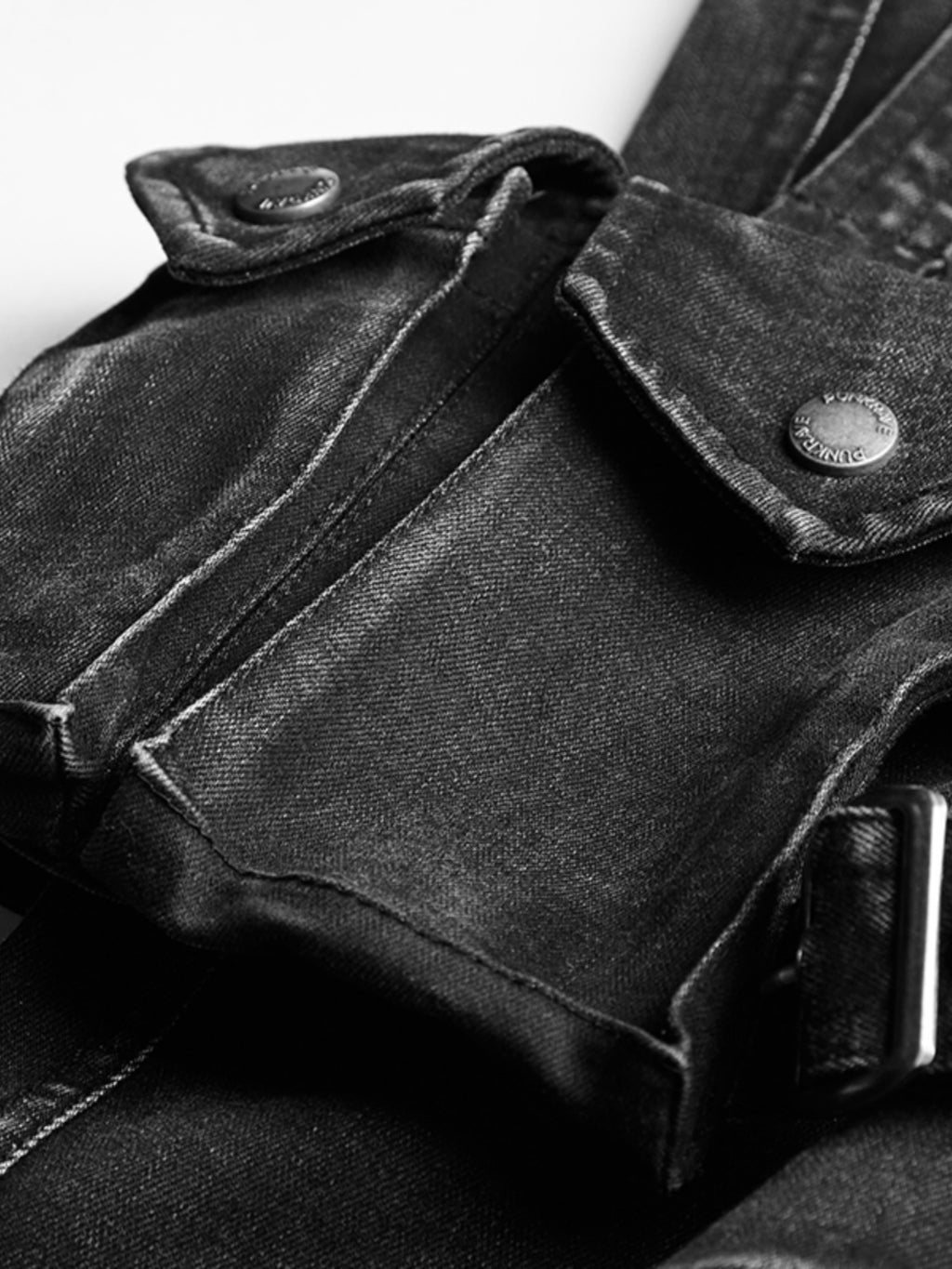 Moto-Style High-Waist Skinny Jeans