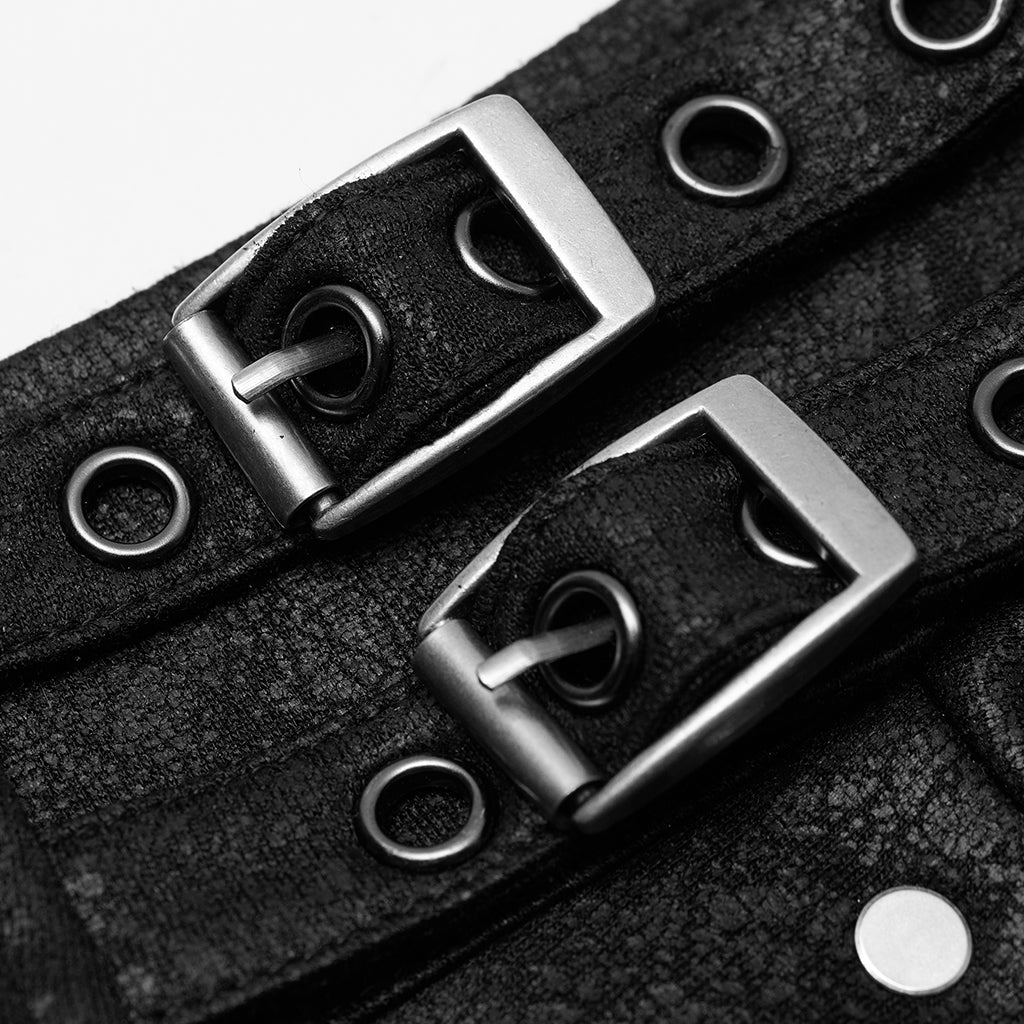 Punk Metal Strap Stage Vest