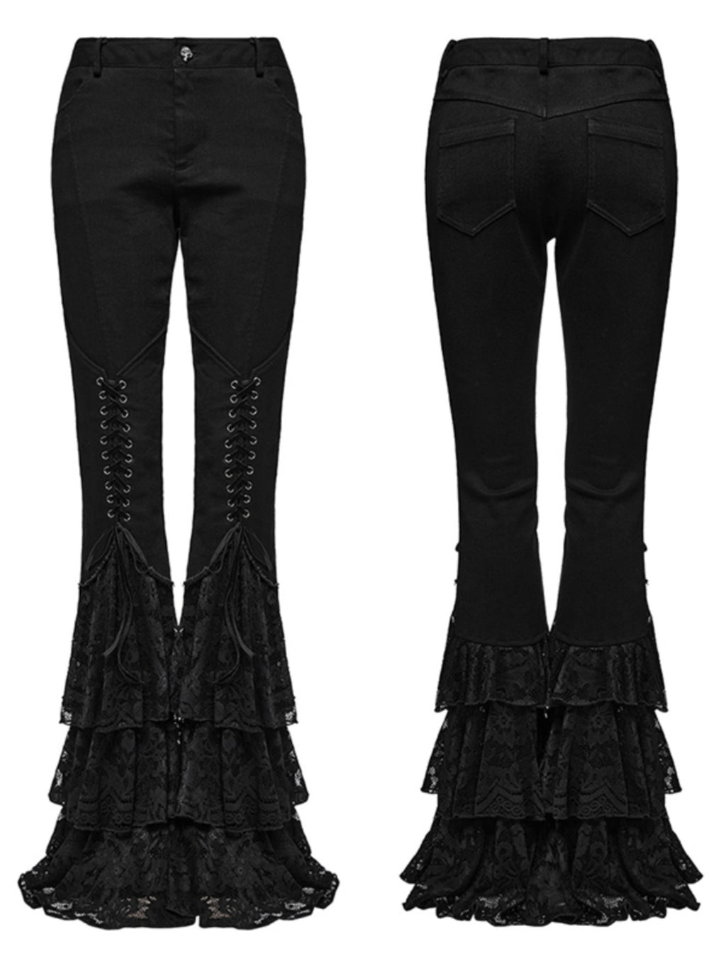 Dark Low-Rise Flared Jeans Women