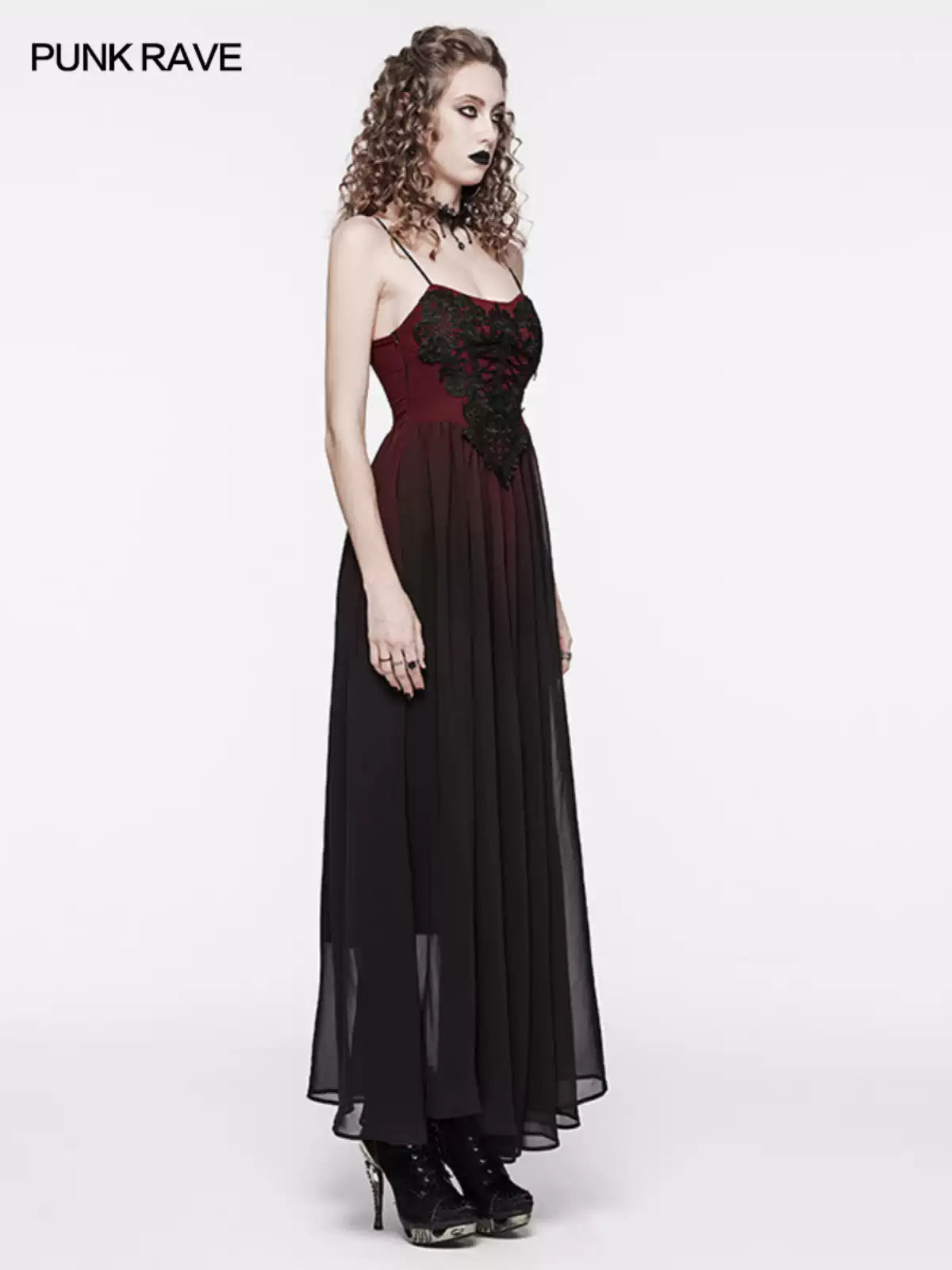 Elegant Black Slip Evening Gown