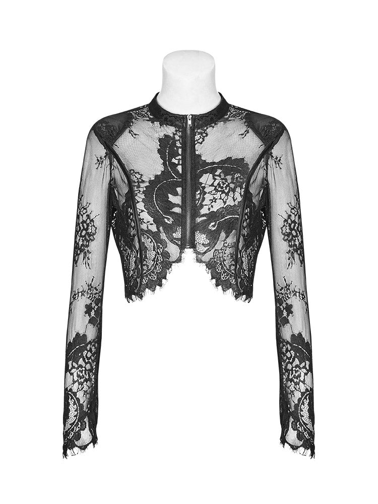 Sheer Lace Sunproof Shrug Top