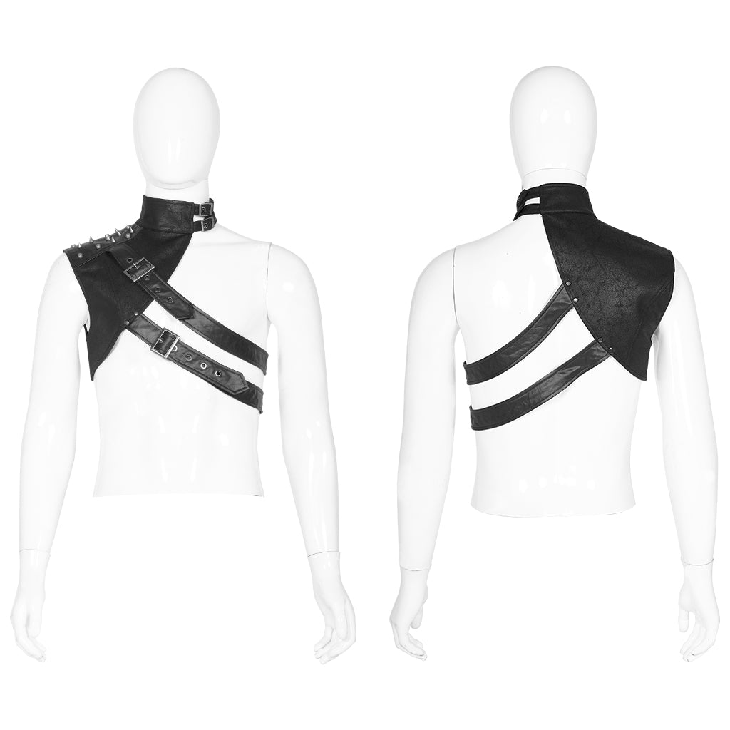 Punk Metal Strap Stage Vest