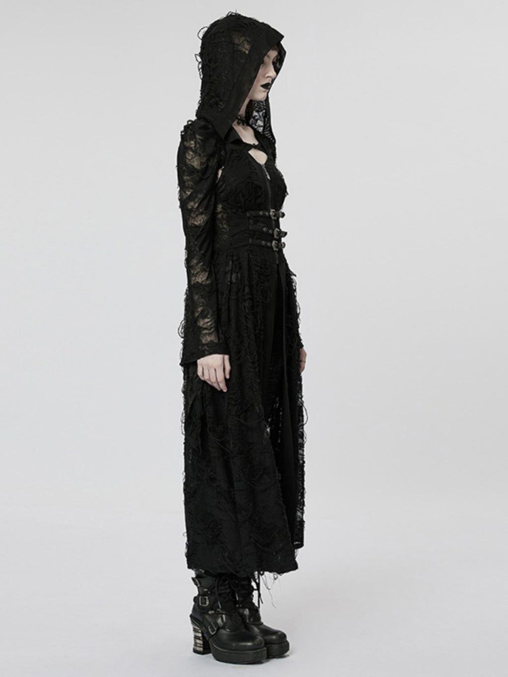 Off-Shoulder Maxi Dress with Shawl