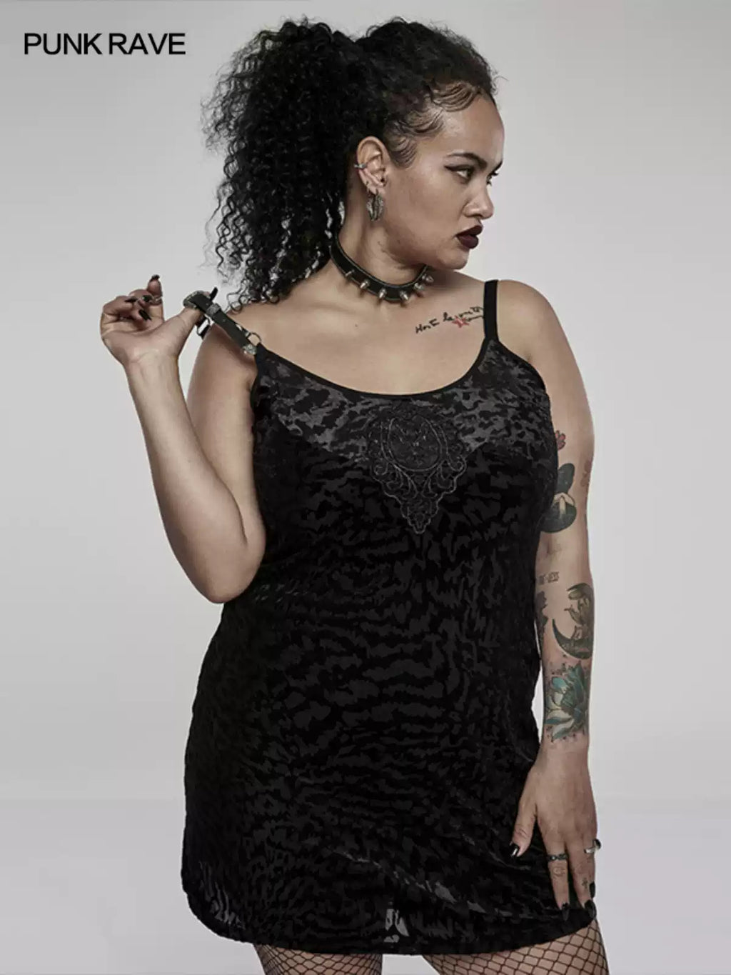 Plus-Size Fitted Camisole Dress