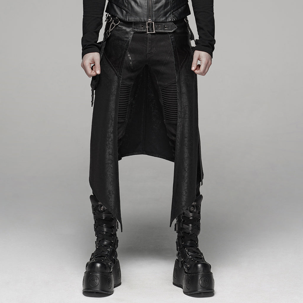 Gothic Rock Men’s Midi Skirt