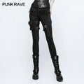 Moto-Style High-Waist Skinny Jeans