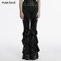 Retro Punk Flared Denim Pants