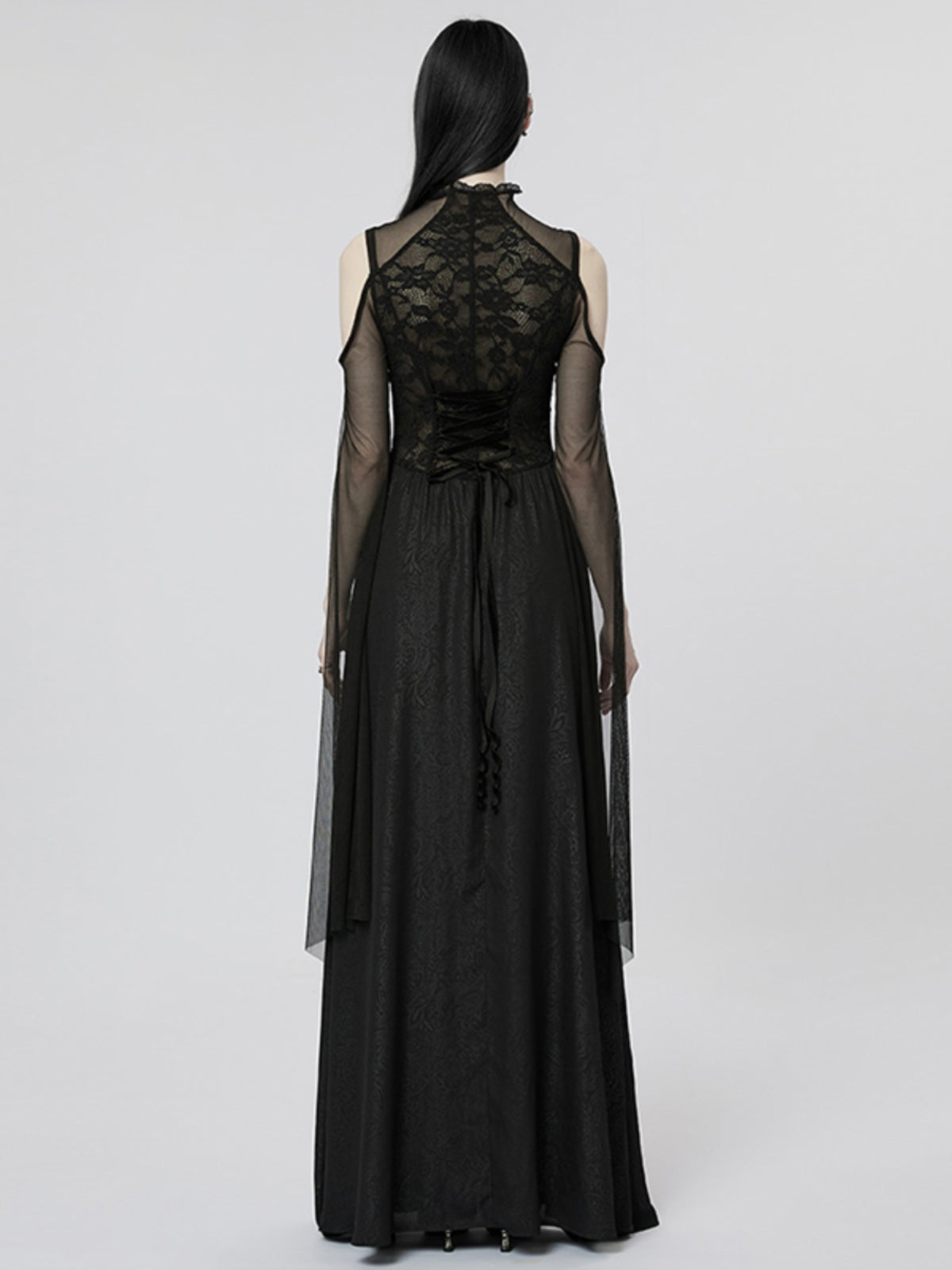Off-Shoulder Evening Gown Dark Style