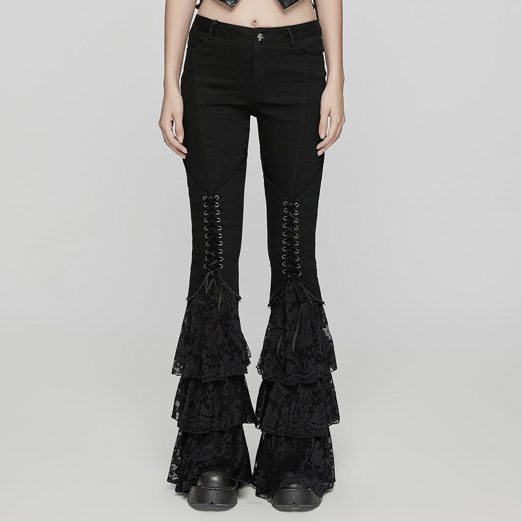 Dark Low-Rise Flared Jeans Women