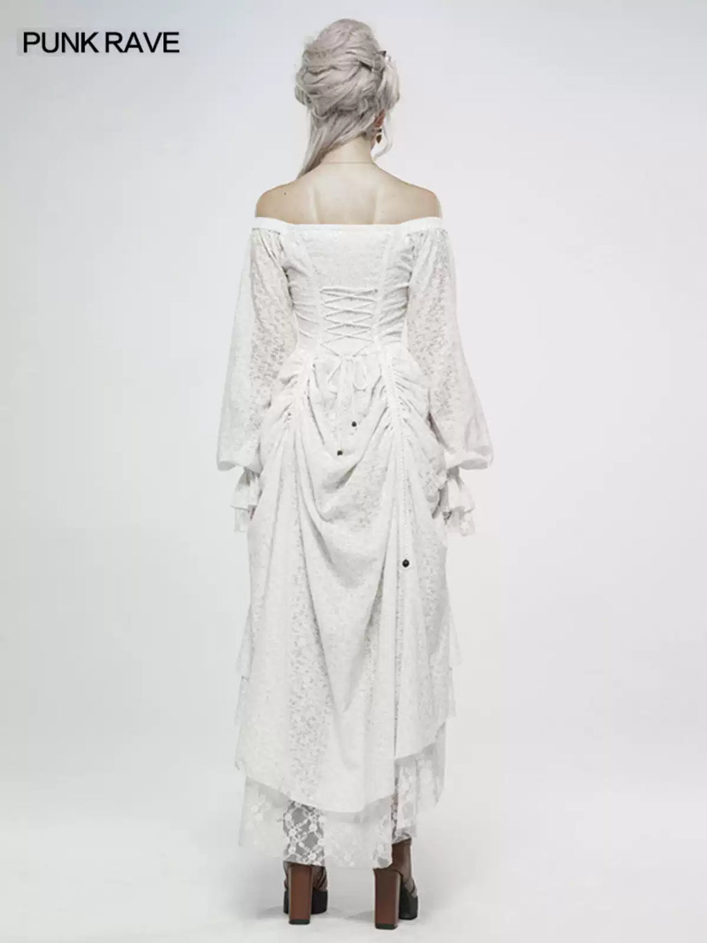 Off-Shoulder Lace Strap Dress