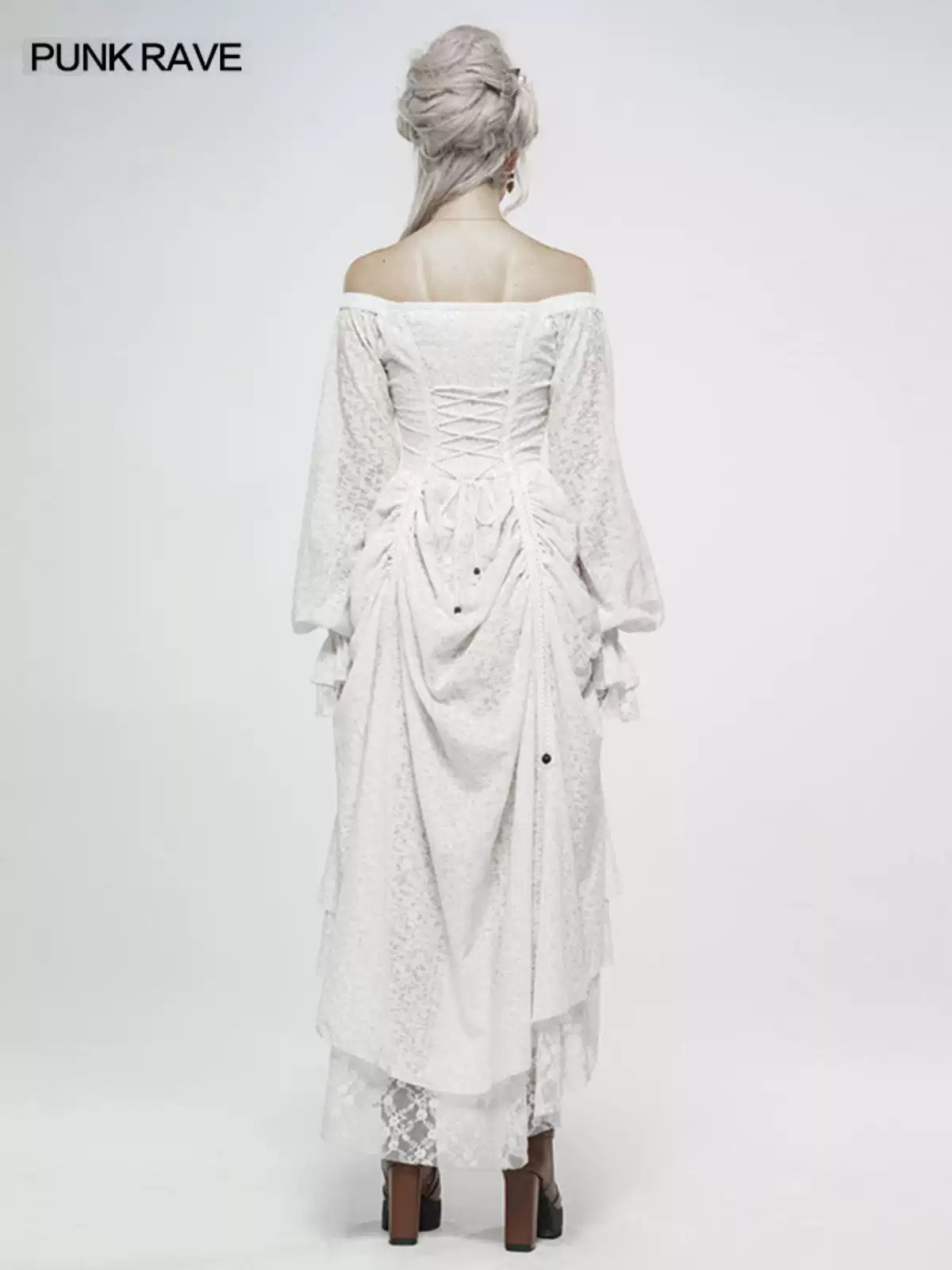 Off-Shoulder Lace Strap Dress