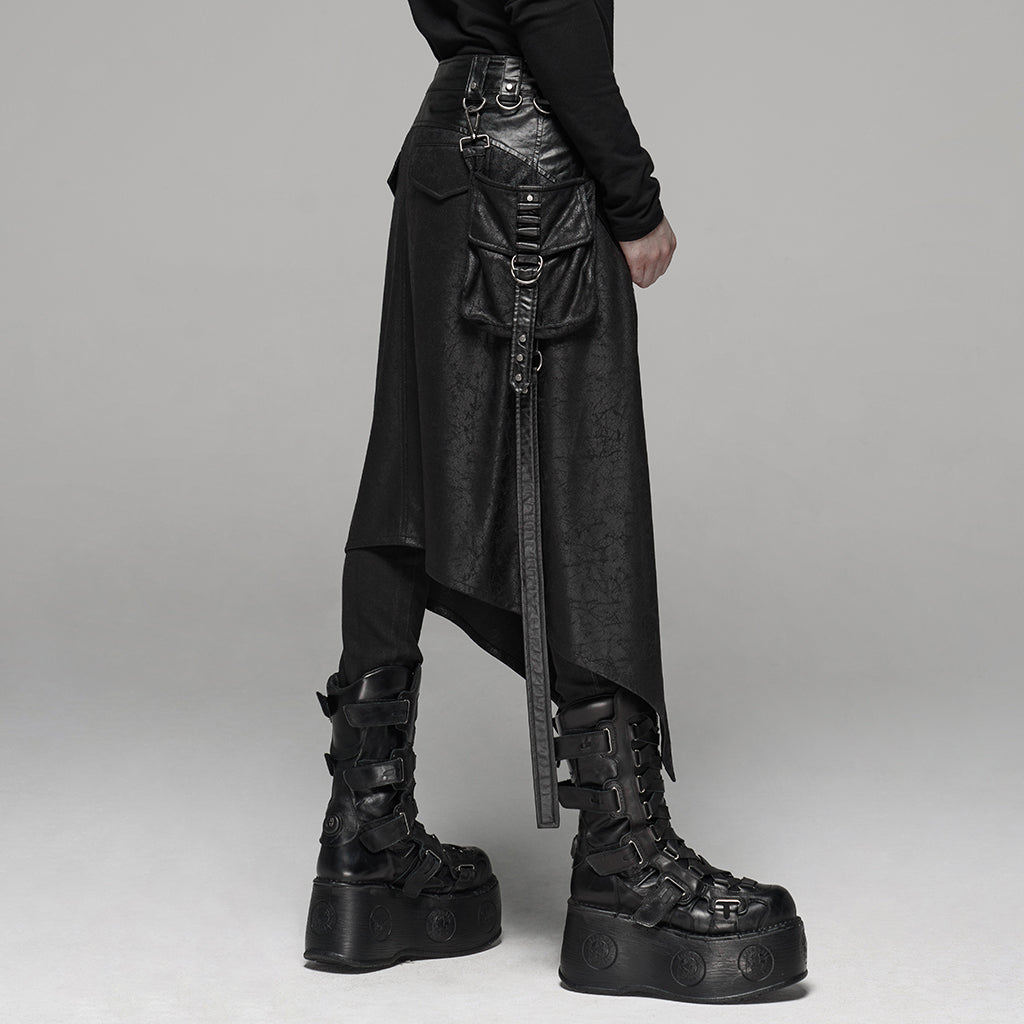 Gothic Rock Men’s Midi Skirt
