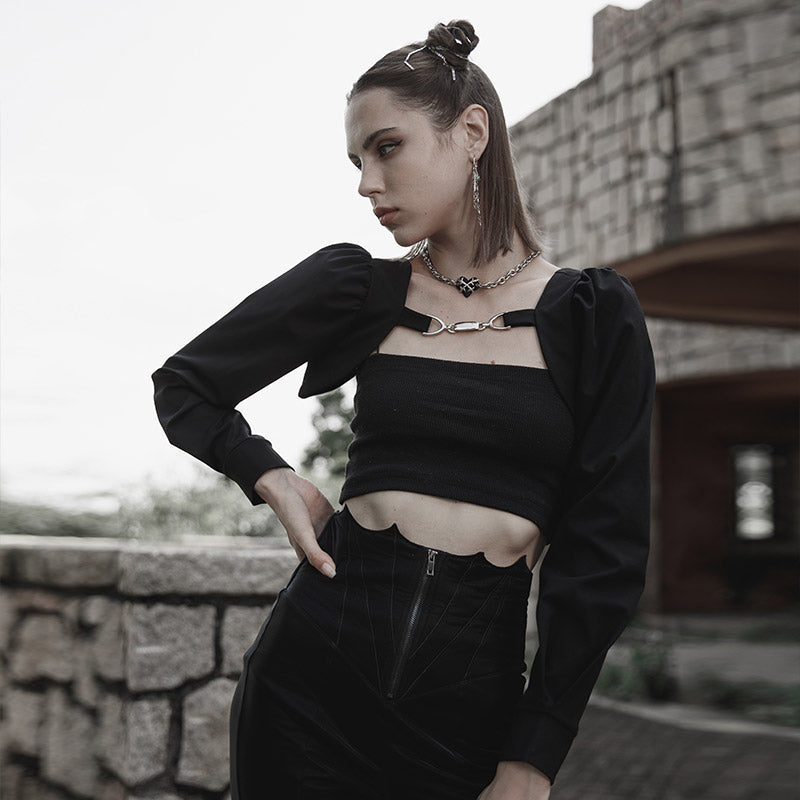 Short Black Shrug Summer Cover