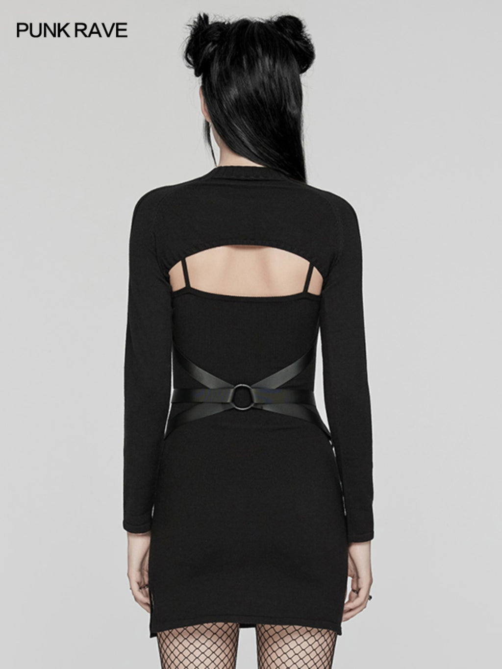 Punk Knit Two-Piece Mini Dress