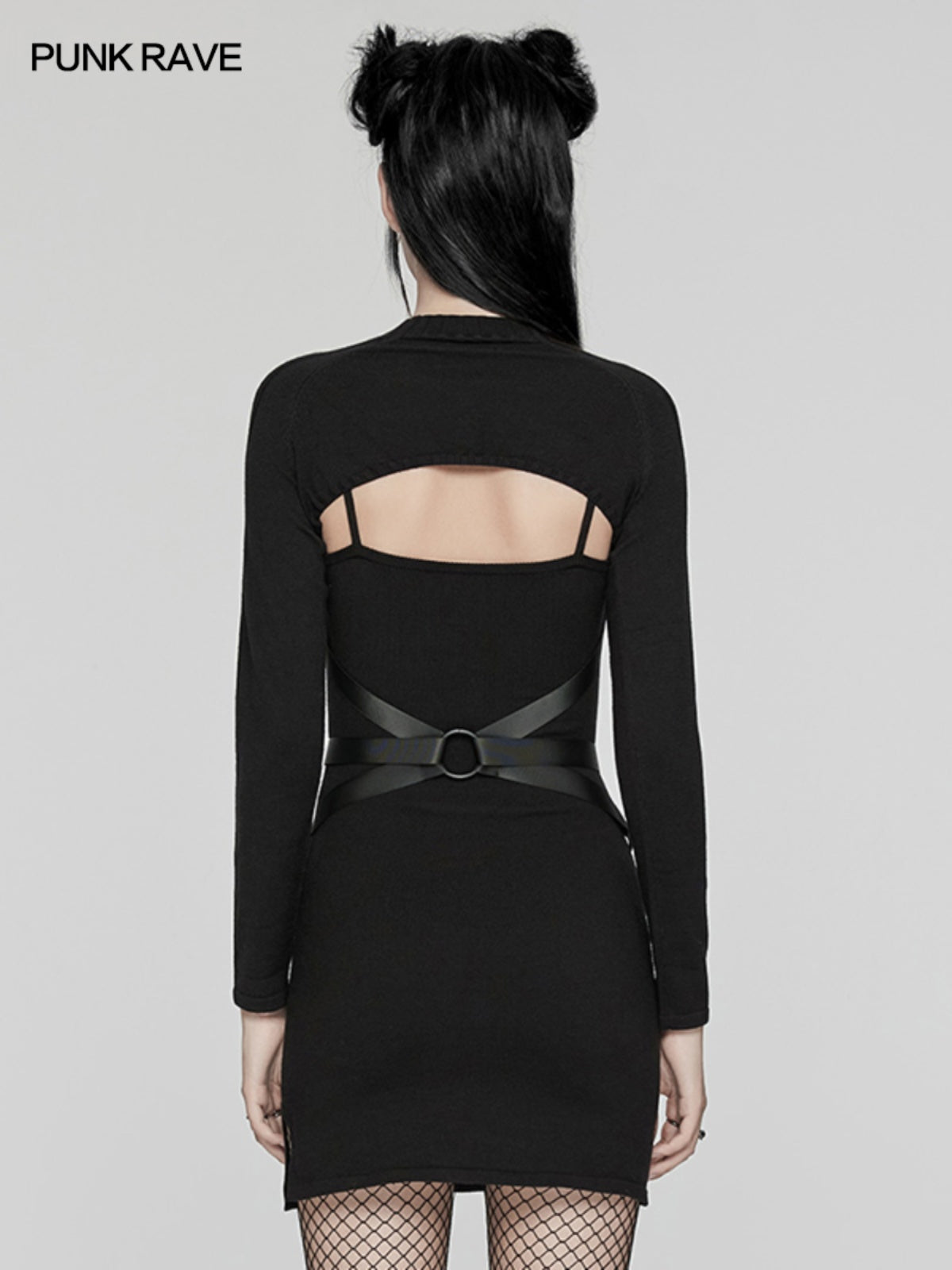 Punk Knit Two-Piece Mini Dress