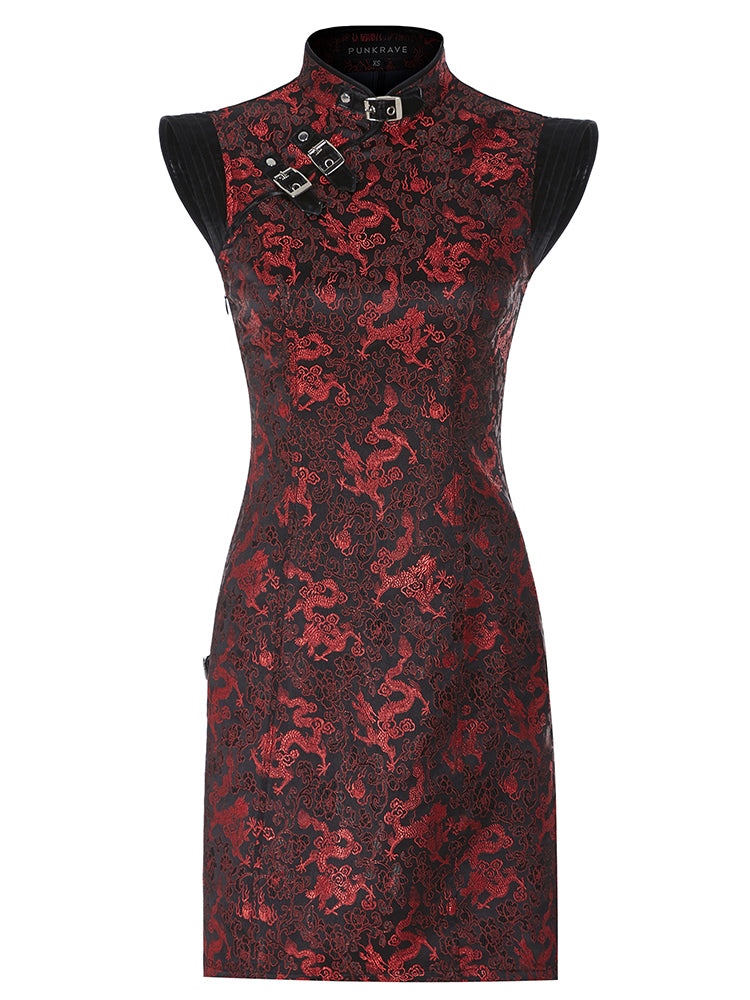 Cyber Mini Qipao Dress