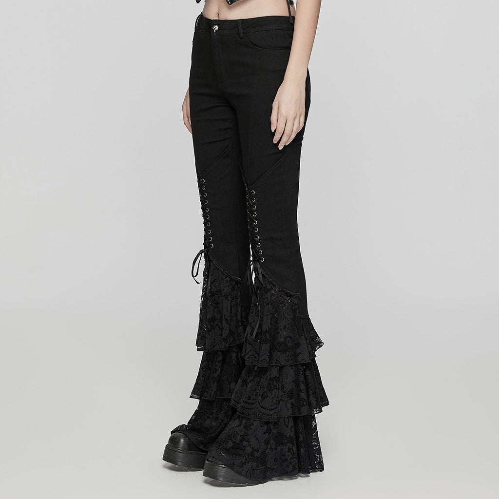 Dark Low-Rise Flared Jeans Women