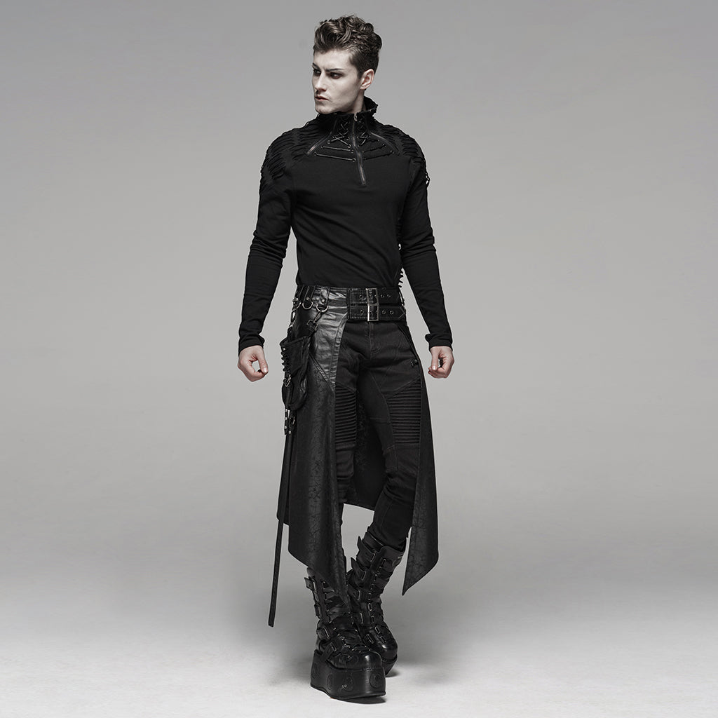 Gothic Rock Men’s Midi Skirt