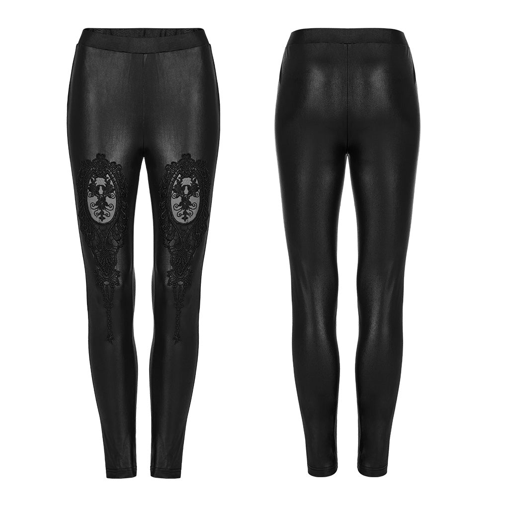 Goth High-Waist Skinny Pants