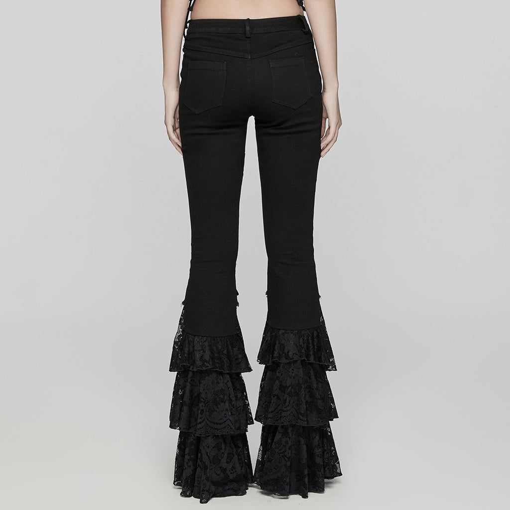 Dark Low-Rise Flared Jeans Women