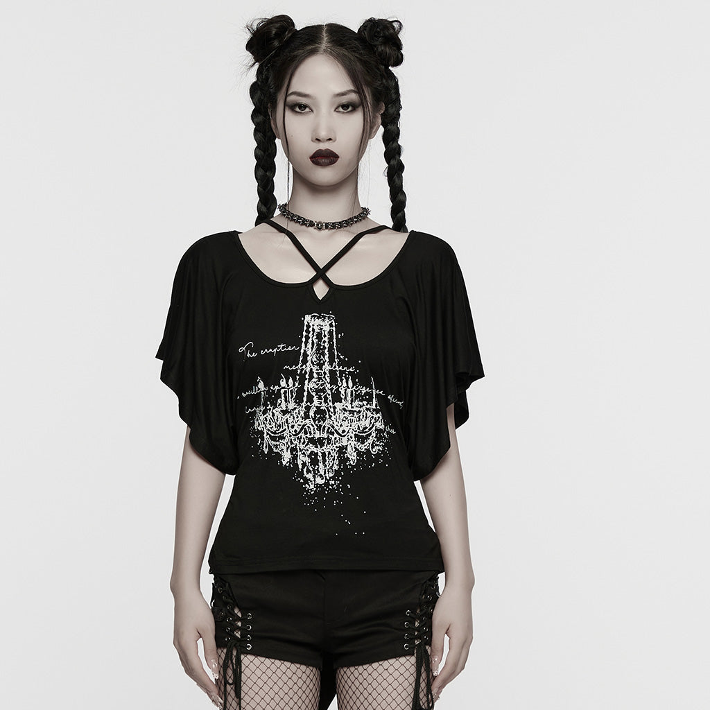 Chandelier Print Gothic Tee