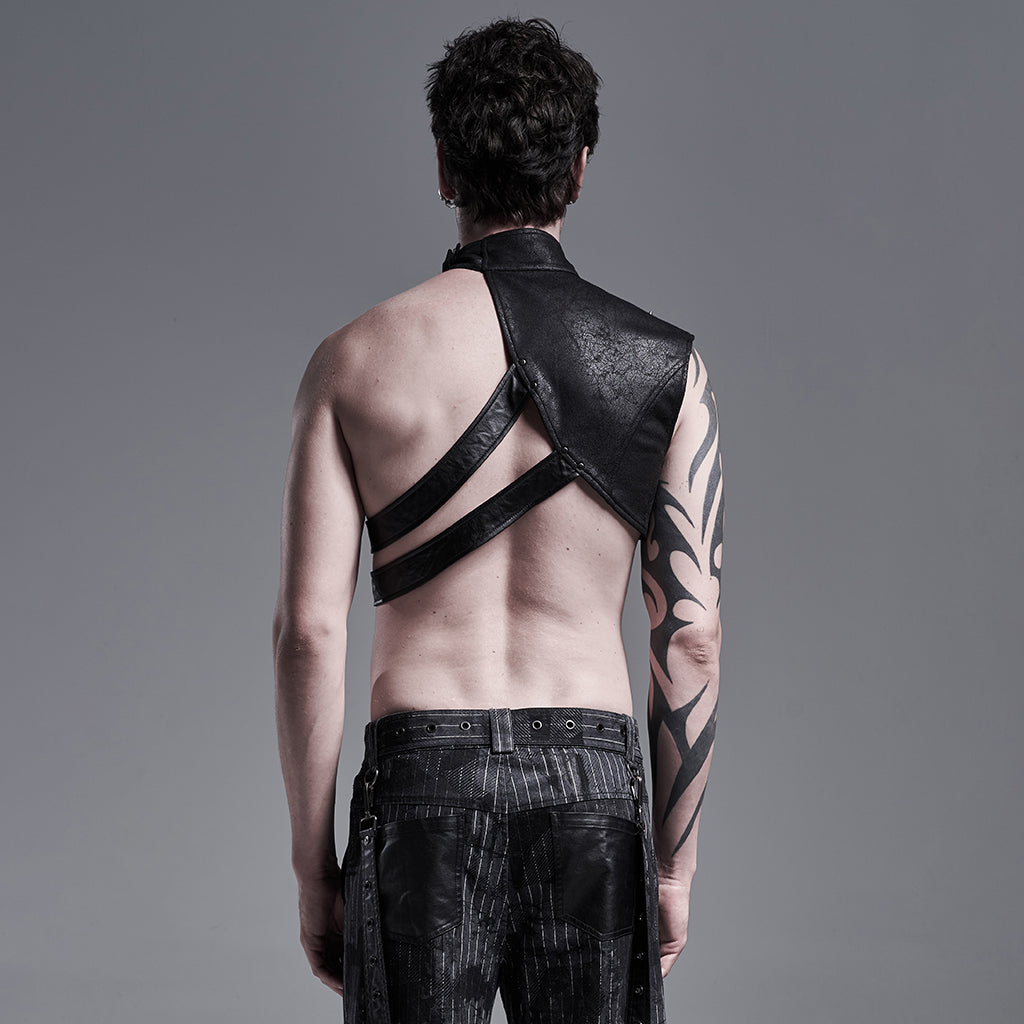 Punk Metal Strap Stage Vest