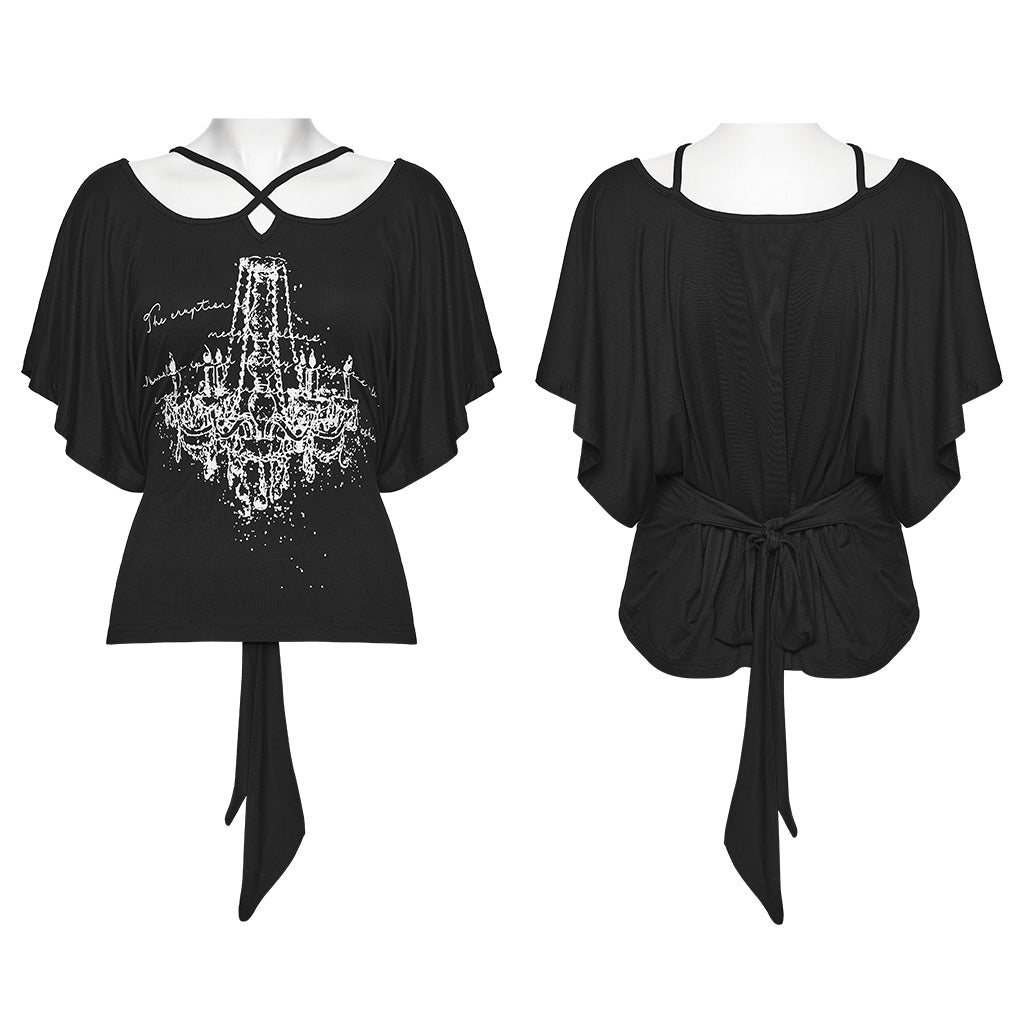 Chandelier Print Gothic Tee