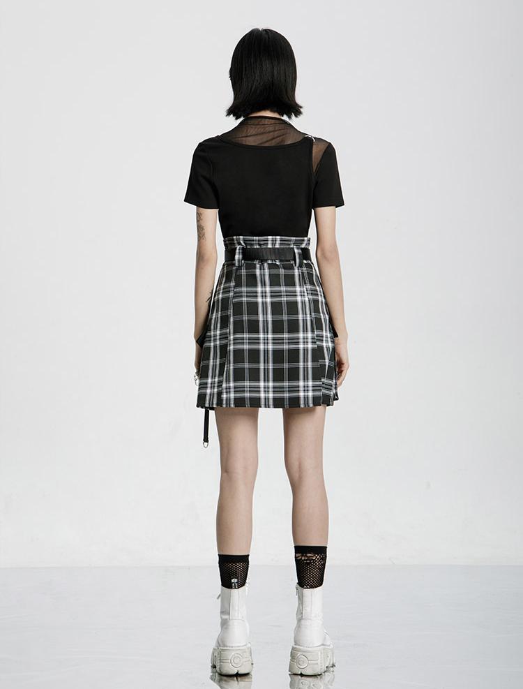 Utility High-Waist A-Line Skirt