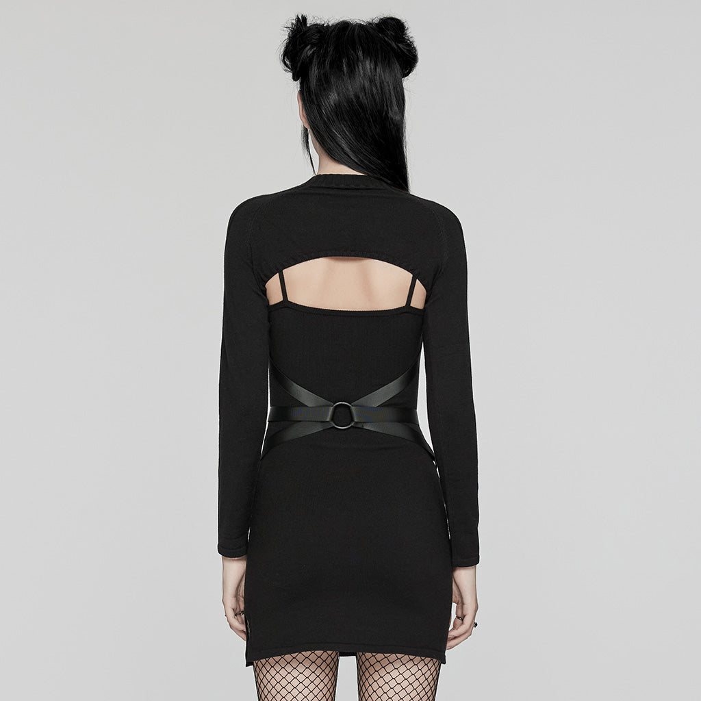 Punk Knit Two-Piece Mini Dress