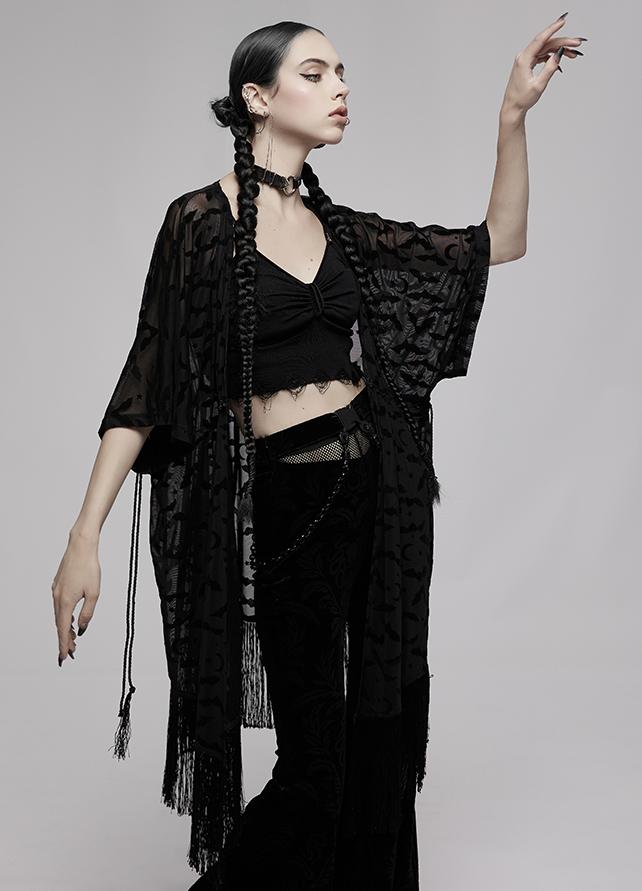 Techwear Gothic Cape Cardigan