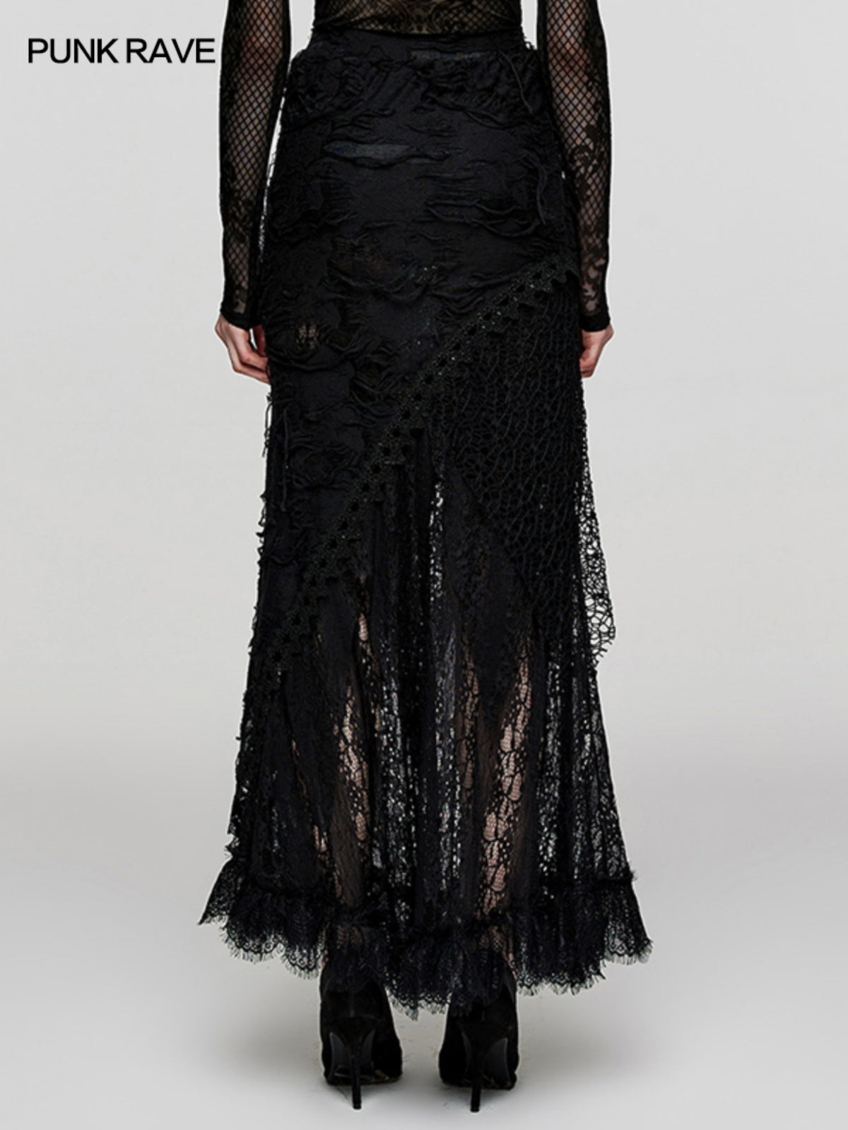 Black Lace Mermaid Skirt