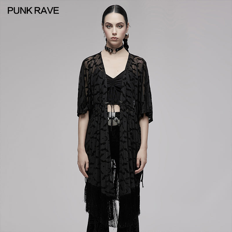 Techwear Gothic Cape Cardigan