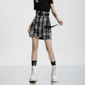 Utility High-Waist A-Line Skirt