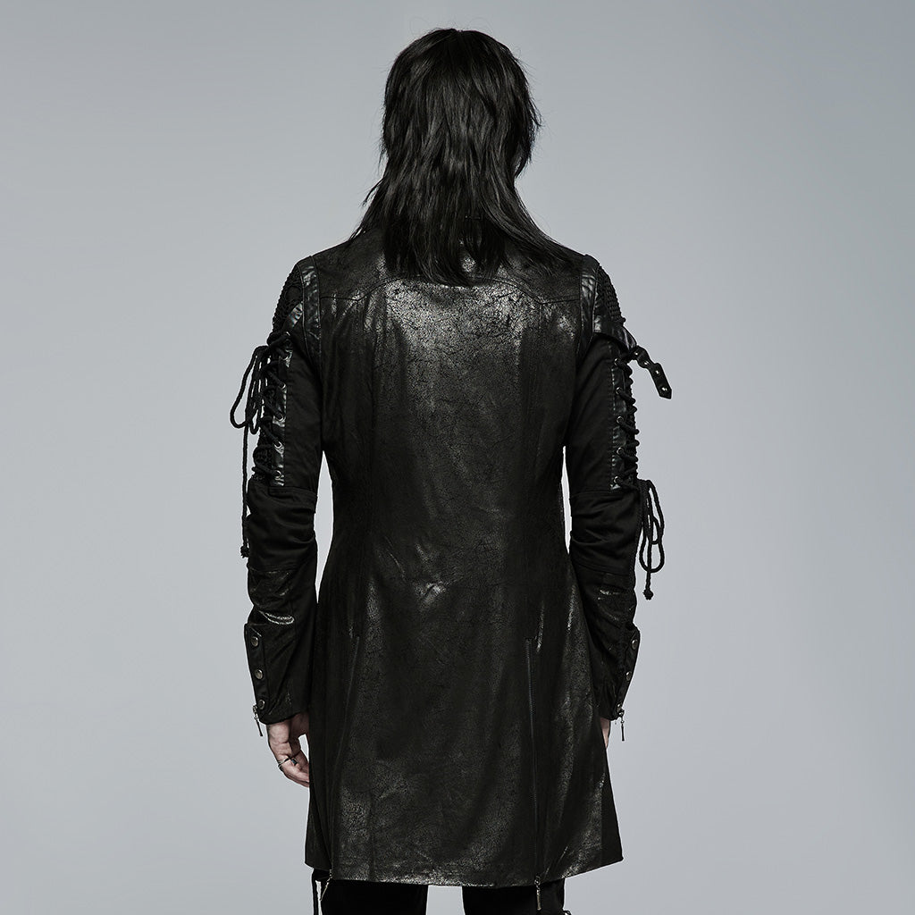 Cyber Gothic Leather Coat