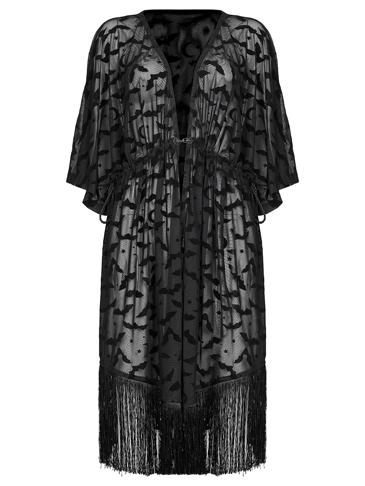 Techwear Gothic Cape Cardigan