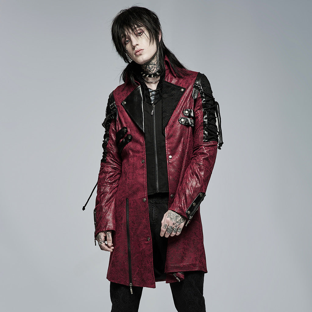 Cyber Gothic Leather Coat