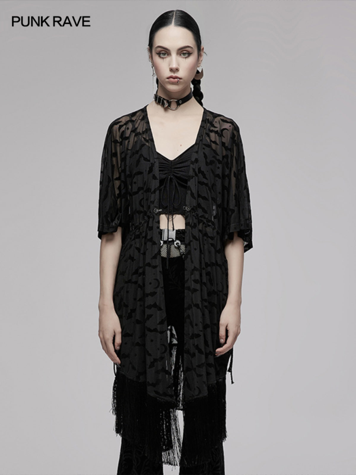 Techwear Gothic Cape Cardigan