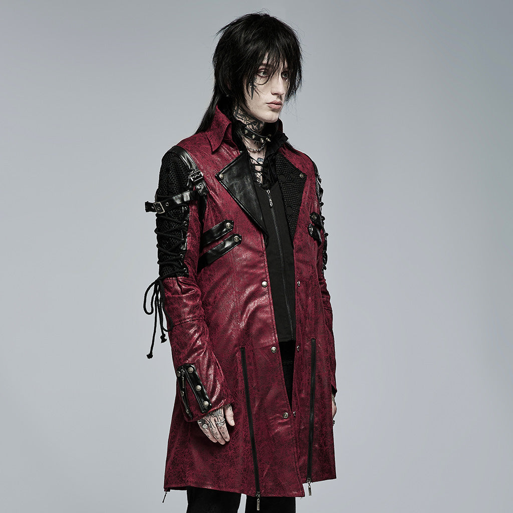 Cyber Gothic Leather Coat
