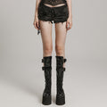 Punk Low-Rise Denim Hot Shorts