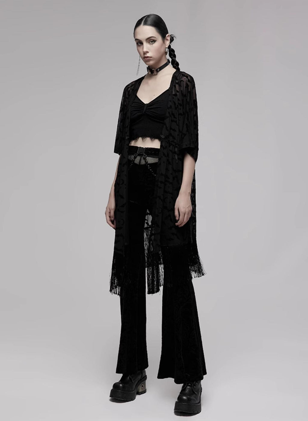 Techwear Gothic Cape Cardigan